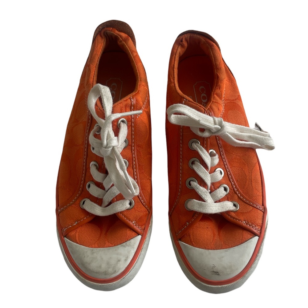COACH Orange sneakers